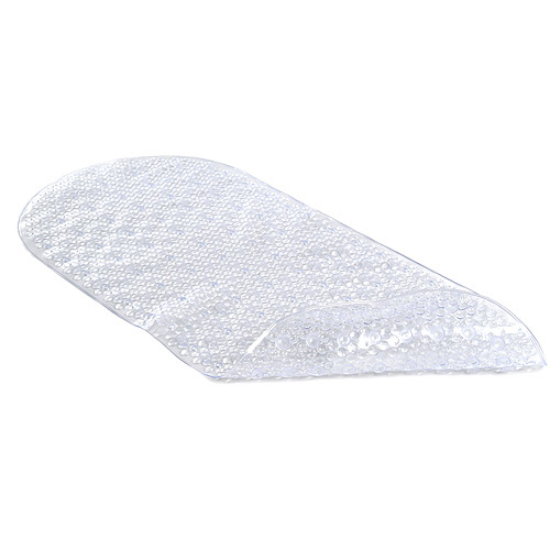 Con Tact Brand BMAT-C4J02-04 Bubble Bath Mat, 15" X 34.5", Clear