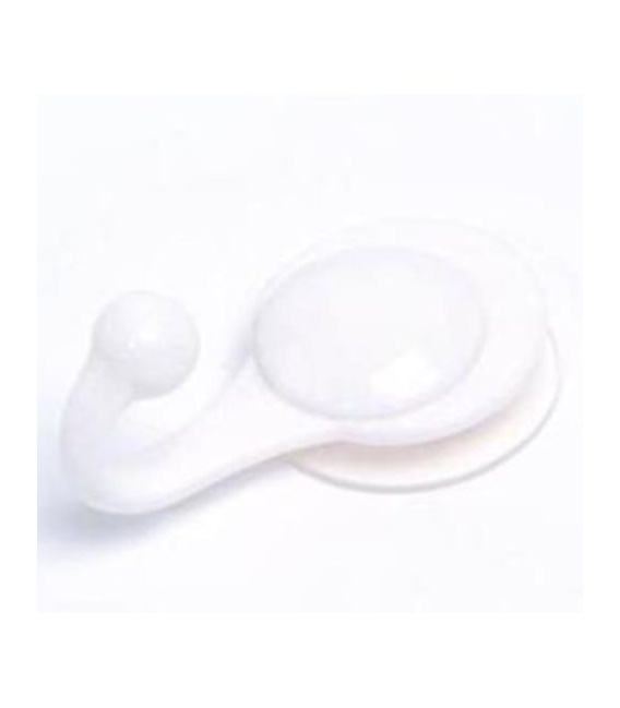 Con-Tact Brand Set Of Two Suction Cup Ball Hooks, White, 3.75" X 2.25"