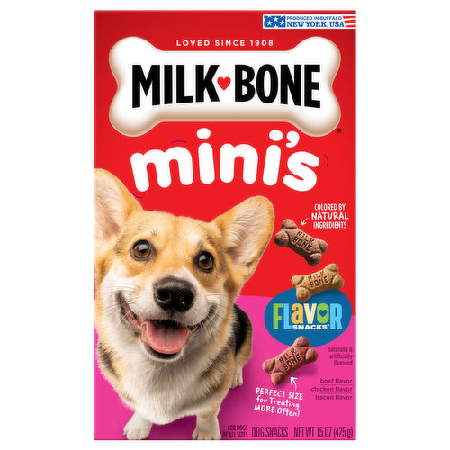 Milk-Bone Flavor Snacks Mini Dog Treats Mini, 15 Oz