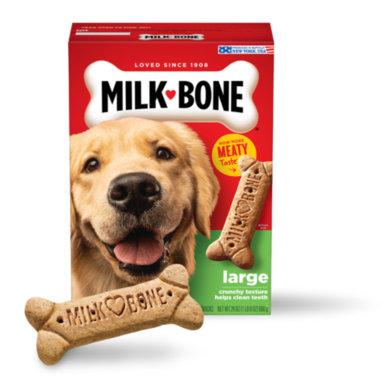 Milk-Bone Dog Snacks, Large, Biscuits, For Dogs Over 50 Lbs