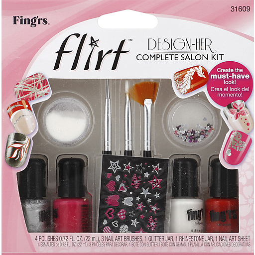 Fing'rs Flirt Complete Salon Kit, Design-Her 31609