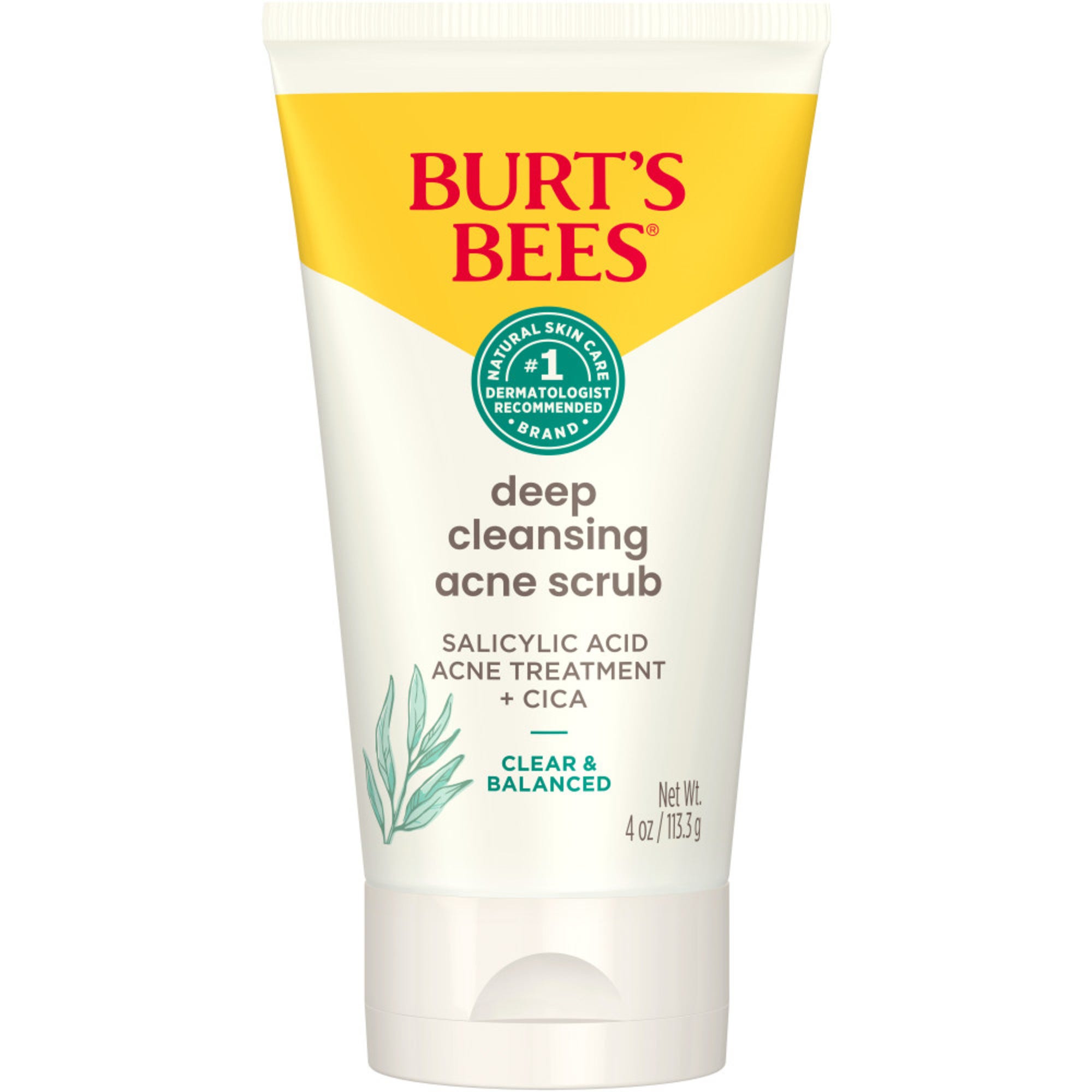 Burt's Bees Natural Acne Solutions Pore Refining Scrub - 4oz