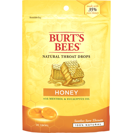 Burt's Bees Throat Drops, Natural, Honey