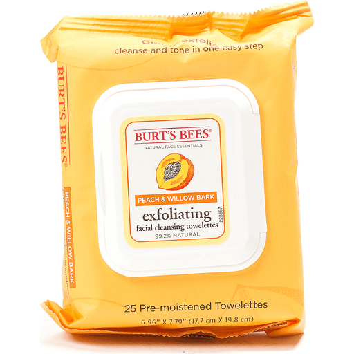 Burt's Bees Peach And Willow Bark Facial Cleansing Towelettes
