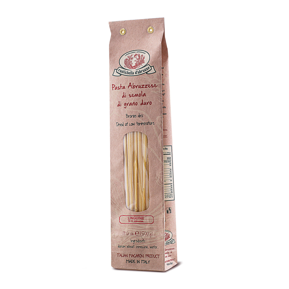 Rustichella D Abruzzo d'Abruzzo Durum Wheat Linguine Pasta, 17.5oz