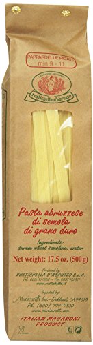 Rustichella D'Abruzzo Pasta Pappardelle Rigate, Durum Wheat, 1.1 Pound