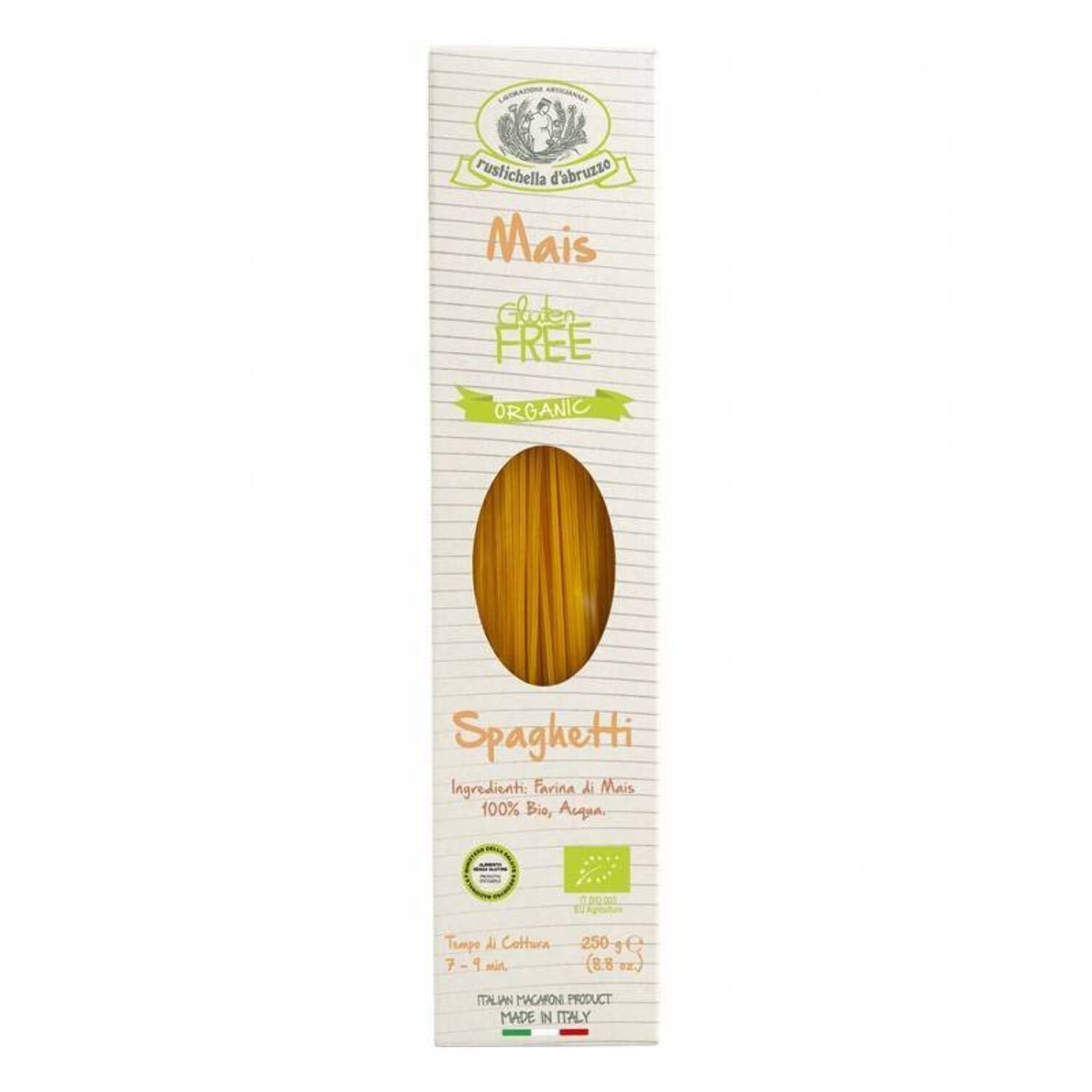 Rustichella d'Abruzzo Organic Corn Spaghetti (Gluten Free) 8.8oz