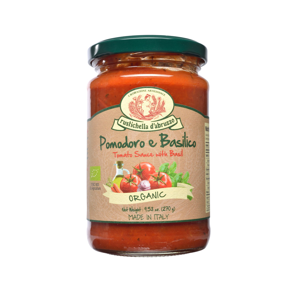 Rustichella D Abruzzo Tomato Sauce, Organic, With Basil