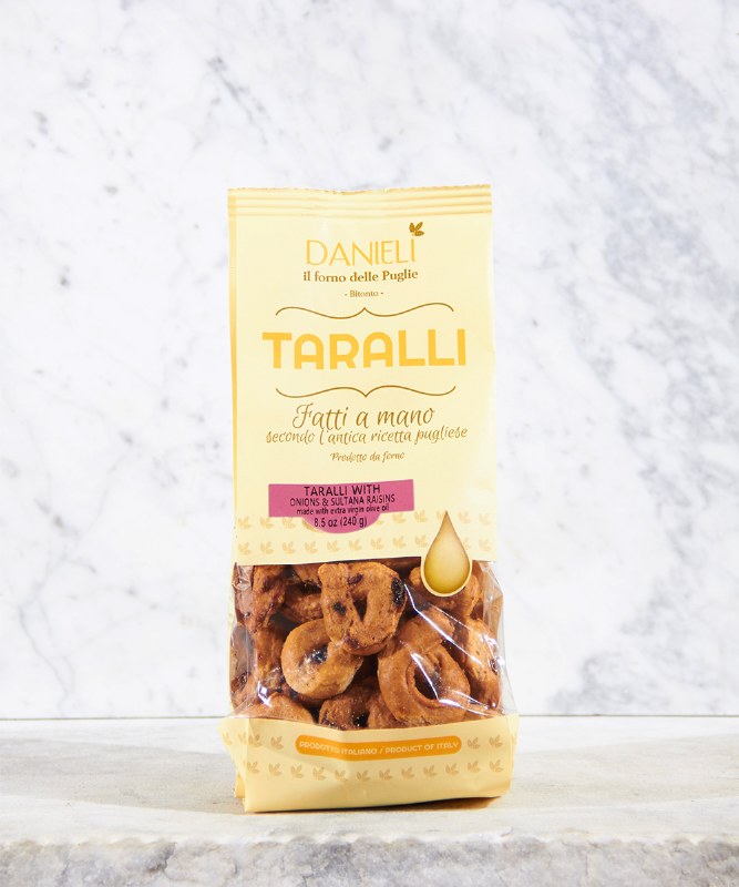 Danieli Taralli With Onion & Sultana Raisin, 8.5 Oz