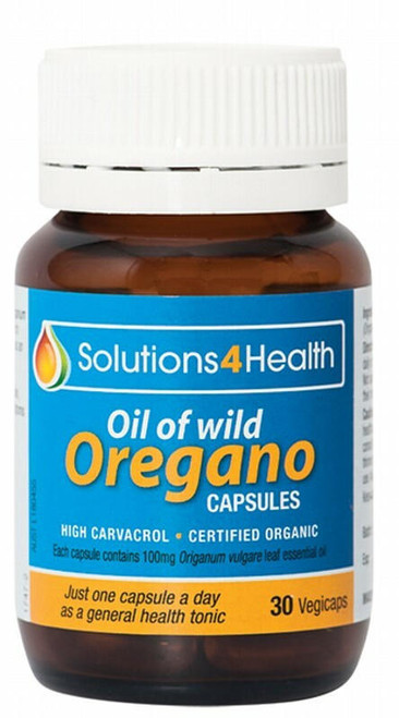 Solutions 4 Health Skincare Oil Of Wild Oregano Capsules 30vc