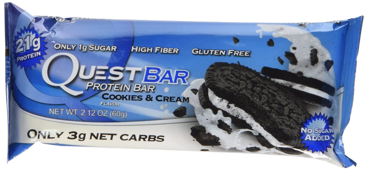 QuestBar Protein Cookies & Cream Flavor