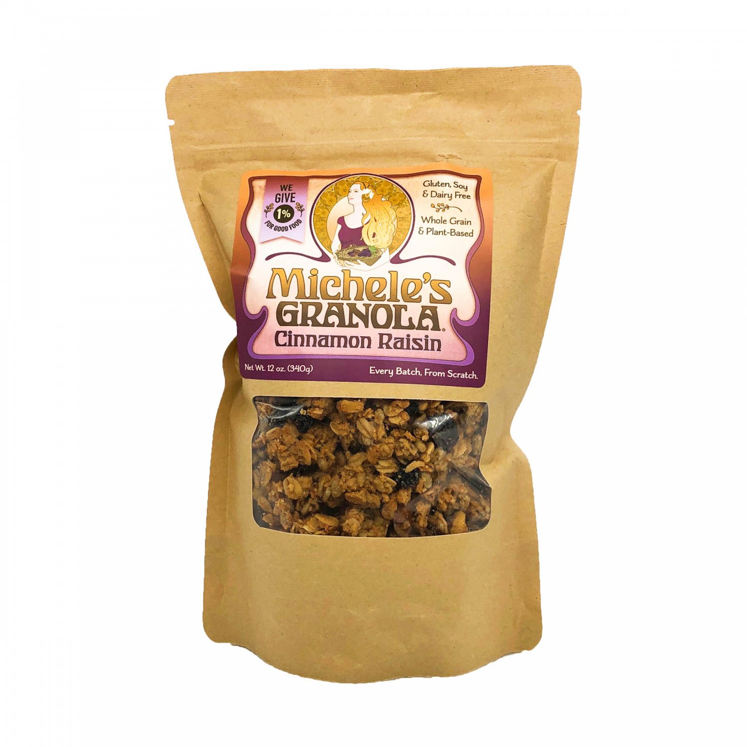 Michele's Granola Cinnamon Raisin - Case Of 6-12 Oz
