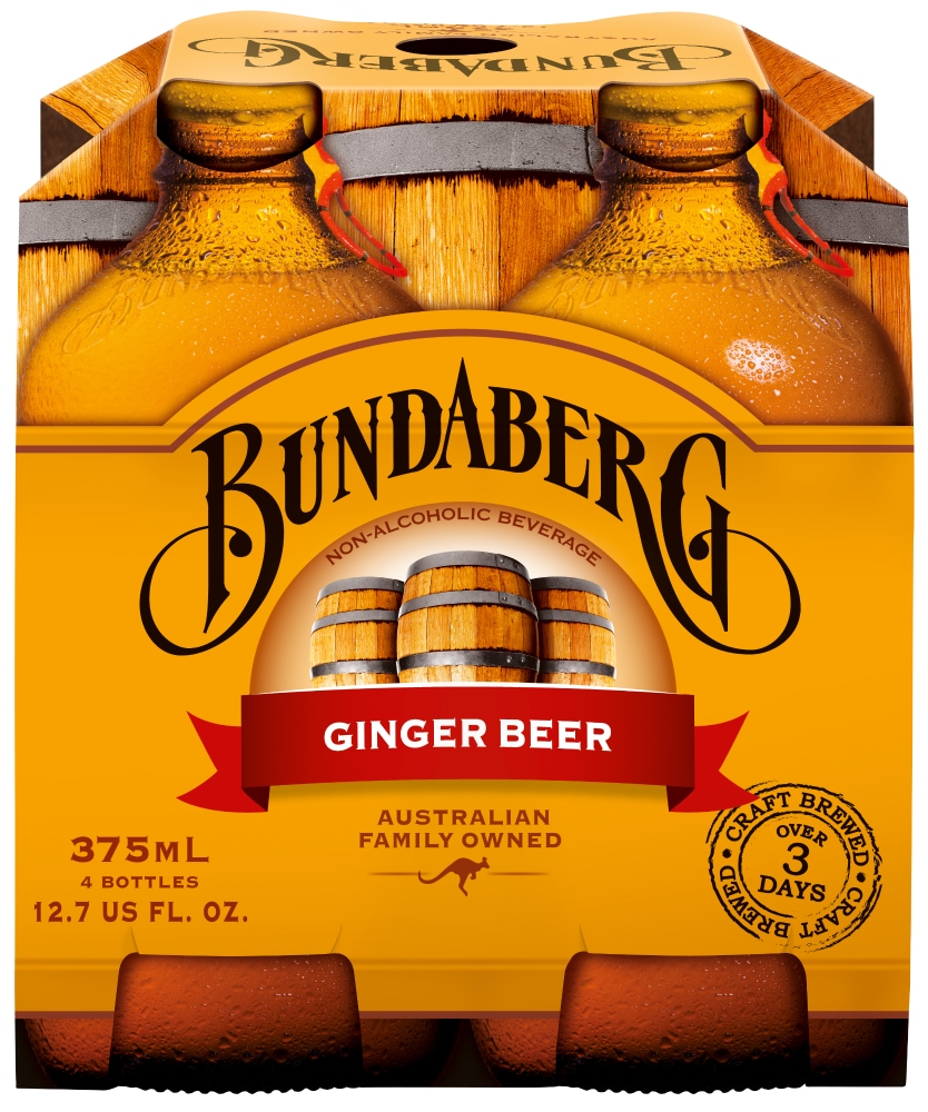 Bundaberg Ginger Beer Bottles - 4pk/12.7 Fl Oz