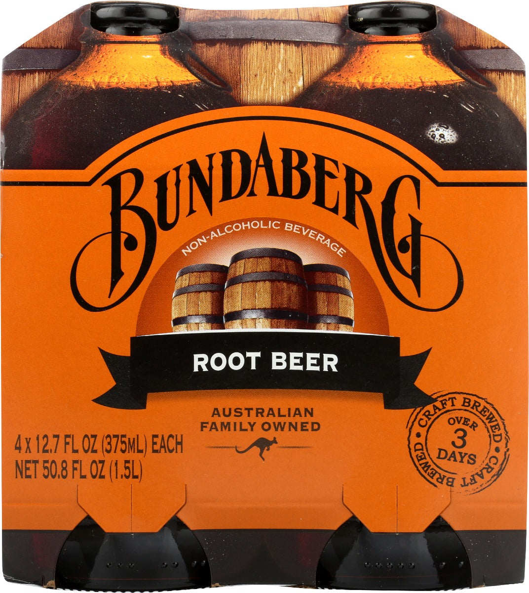 Bundaberg Root Beer 12.7 Fl Oz 4 Count Bottles