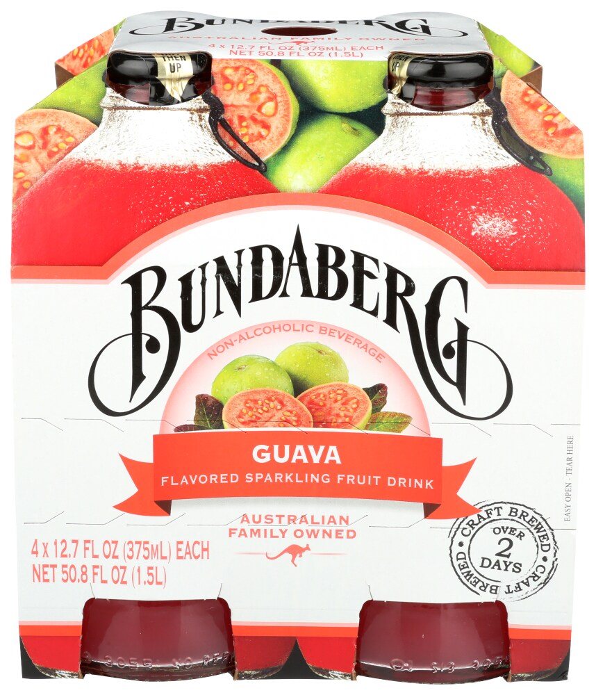 Bundaberg Guava Flavored Sparkling Fruit Drink