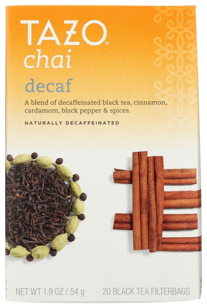 Tazo Black Tea Bags Decaf Chai