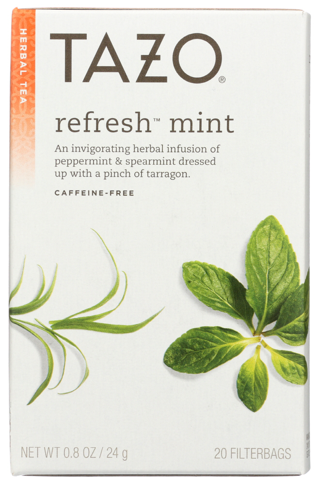 Tazo Herbal Tea, Refresh Mint, Bags