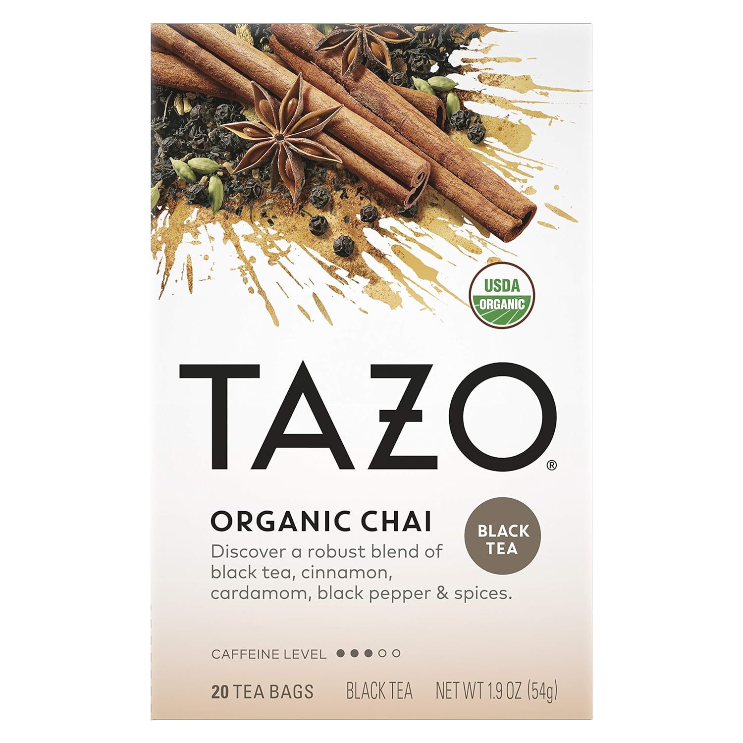 Tazo Black Tea, Organic Chai, Bags