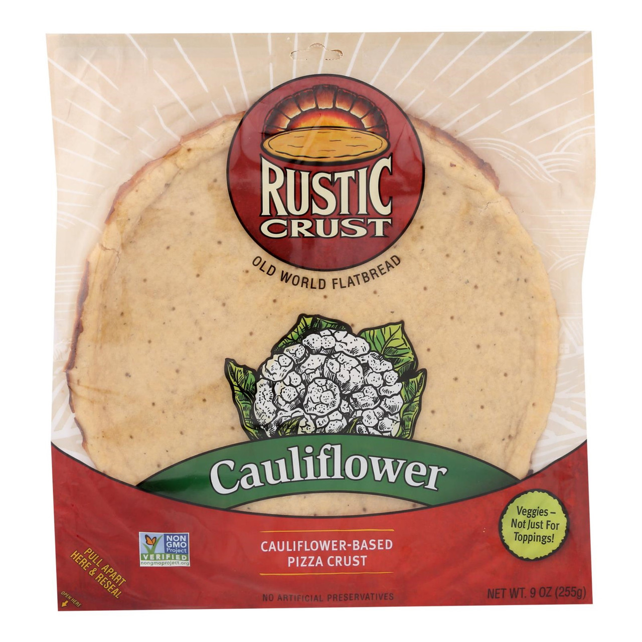 Rustic Crust Pizza Cauliflower - Case Of 8 - 9 Oz
