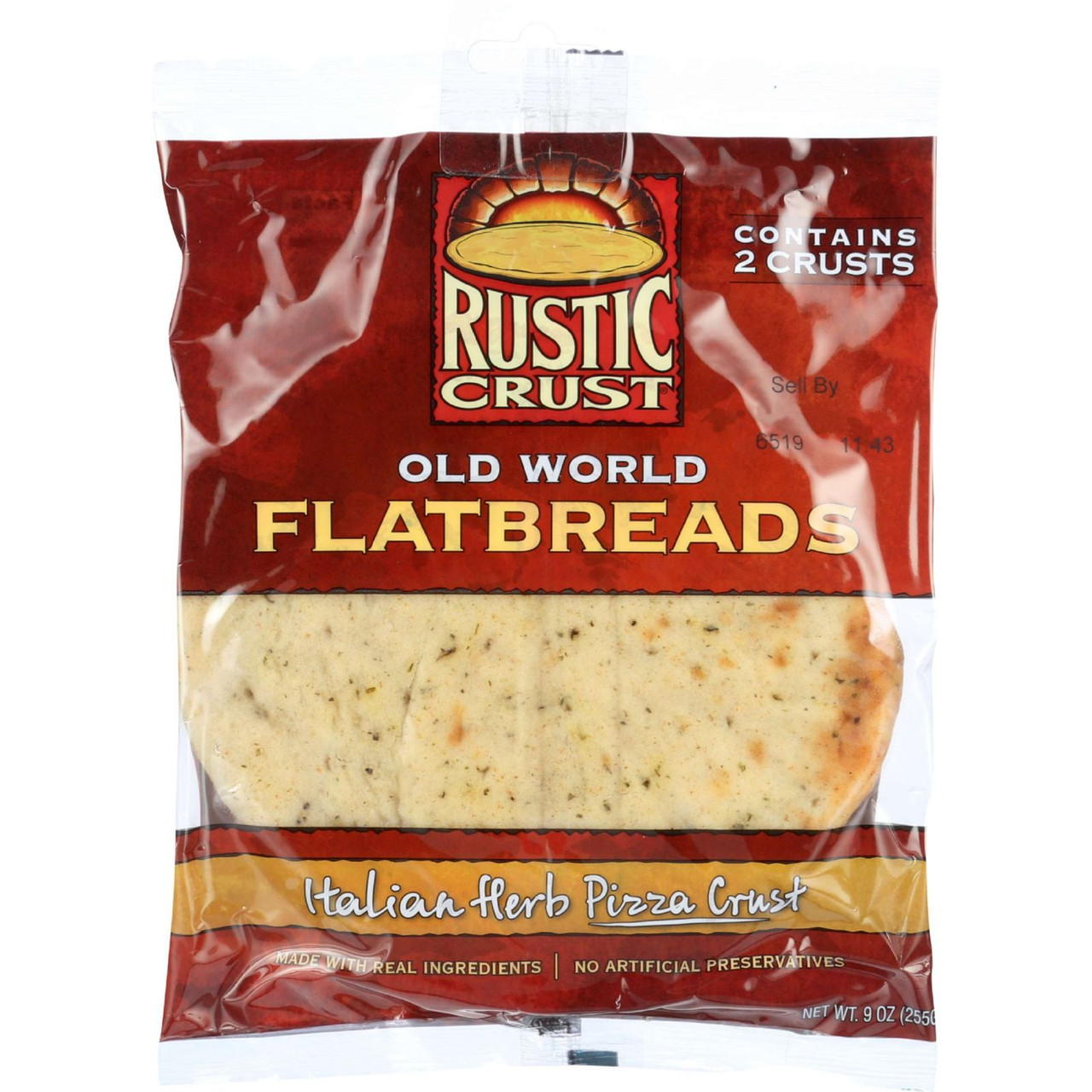 Rustic Crust Flatbreads, Old World, Italian Herb Pizza
