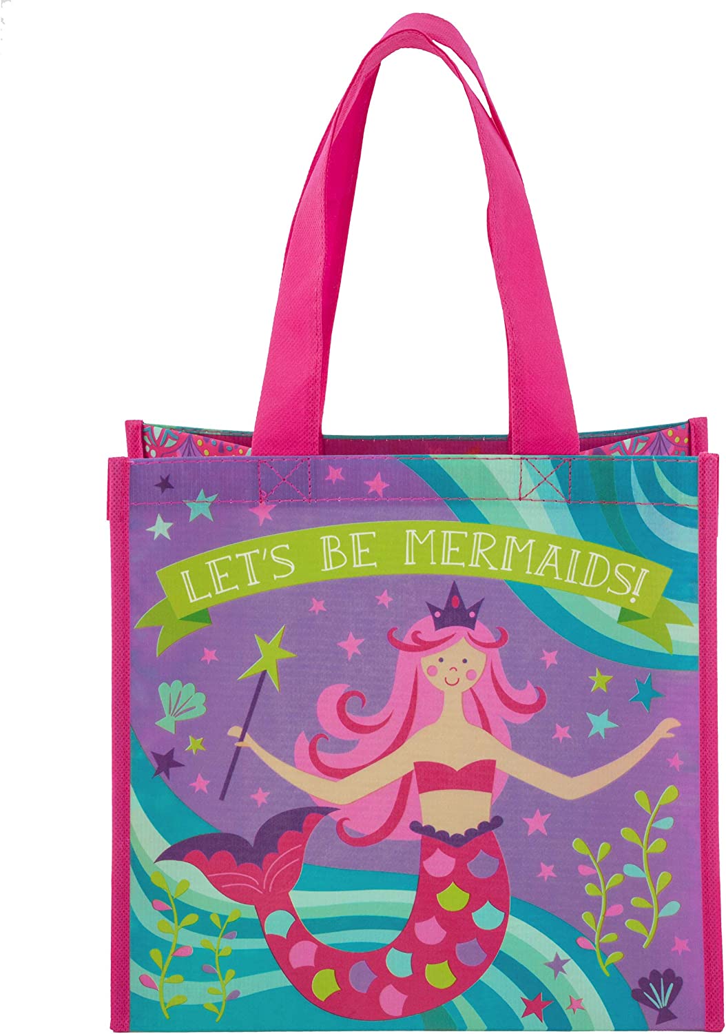 Stephen Joseph Kids Medium Recycled Gift Bag, Mermaid Medium