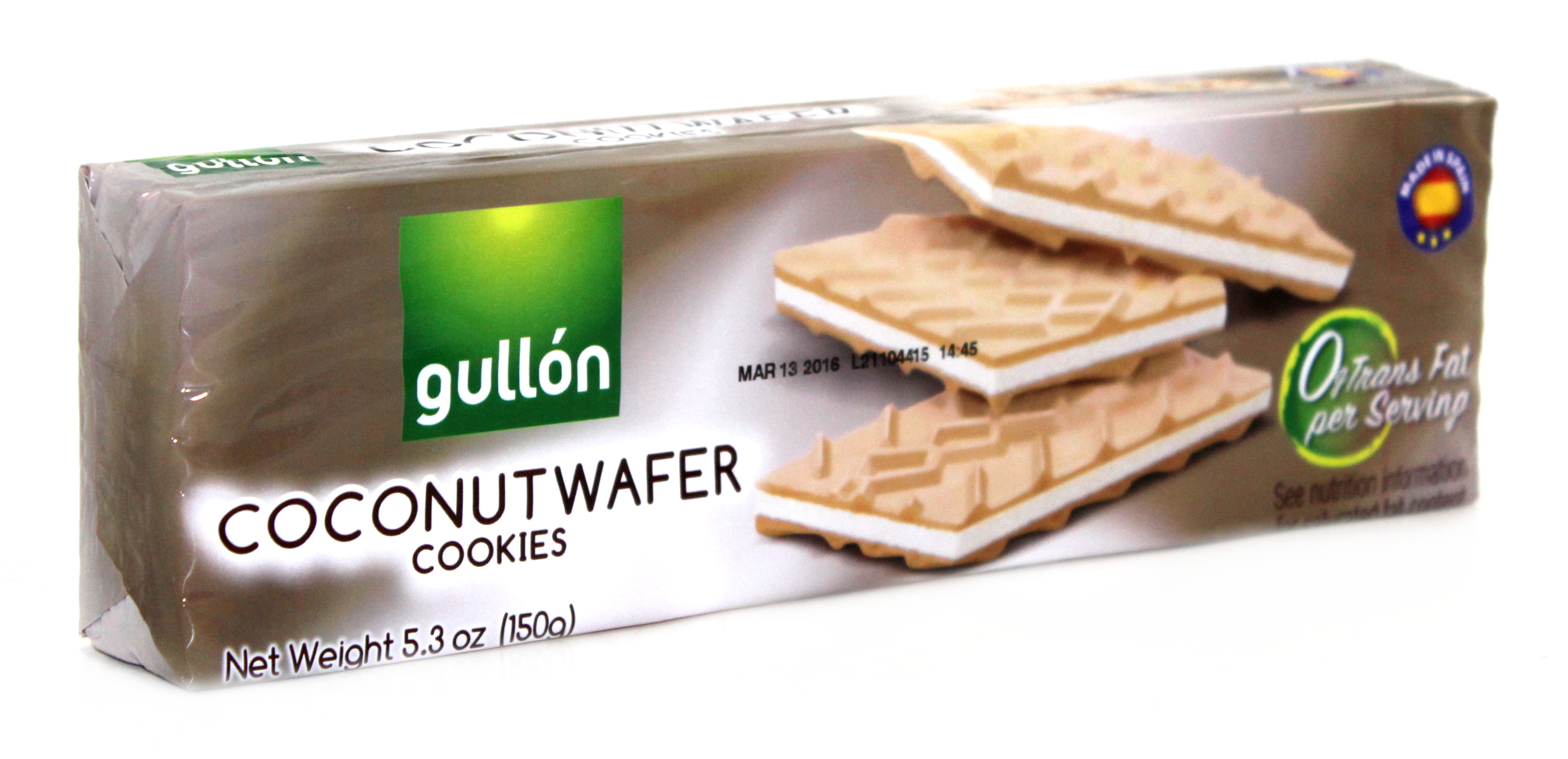 Gullon Coconut Wafer Cookies 5.3oz