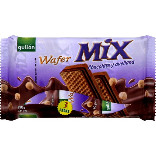 Gullon Wafer Mix, Wafers With Chocolate And Hazelnut Filling