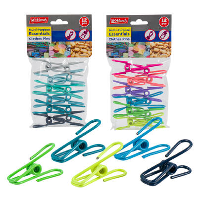 Mr.handy 12pc Mr. Handy Iron Clips- 2.2"- 4 Assortments