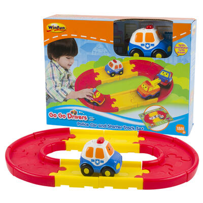 WinFun Police Car Playset W/ Track Light Up