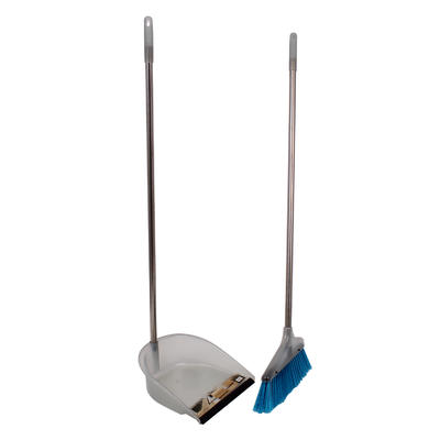 Plastic Dustpan With Broom - 32"H X, Wholesale, Cheap, Bulk, Discount