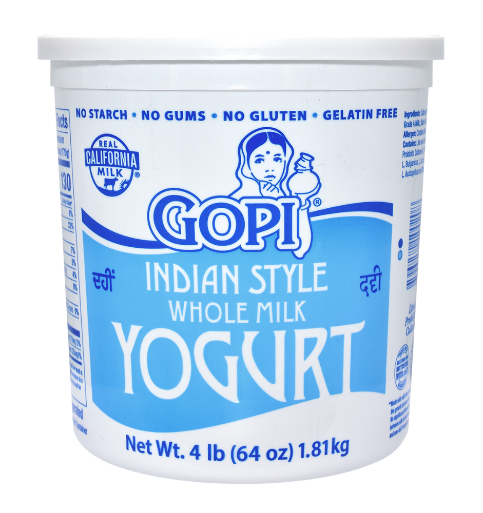Gopi Whole Milk Yogurt 4 Lb