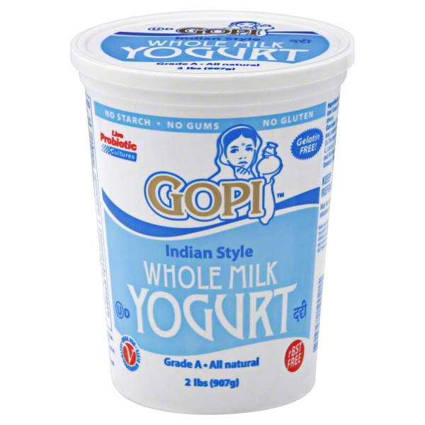 Gopi Yogurt, Whole Milk, Indian Style