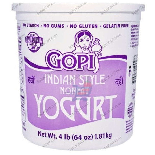 Gopi Yogurt Non Fat 4lb