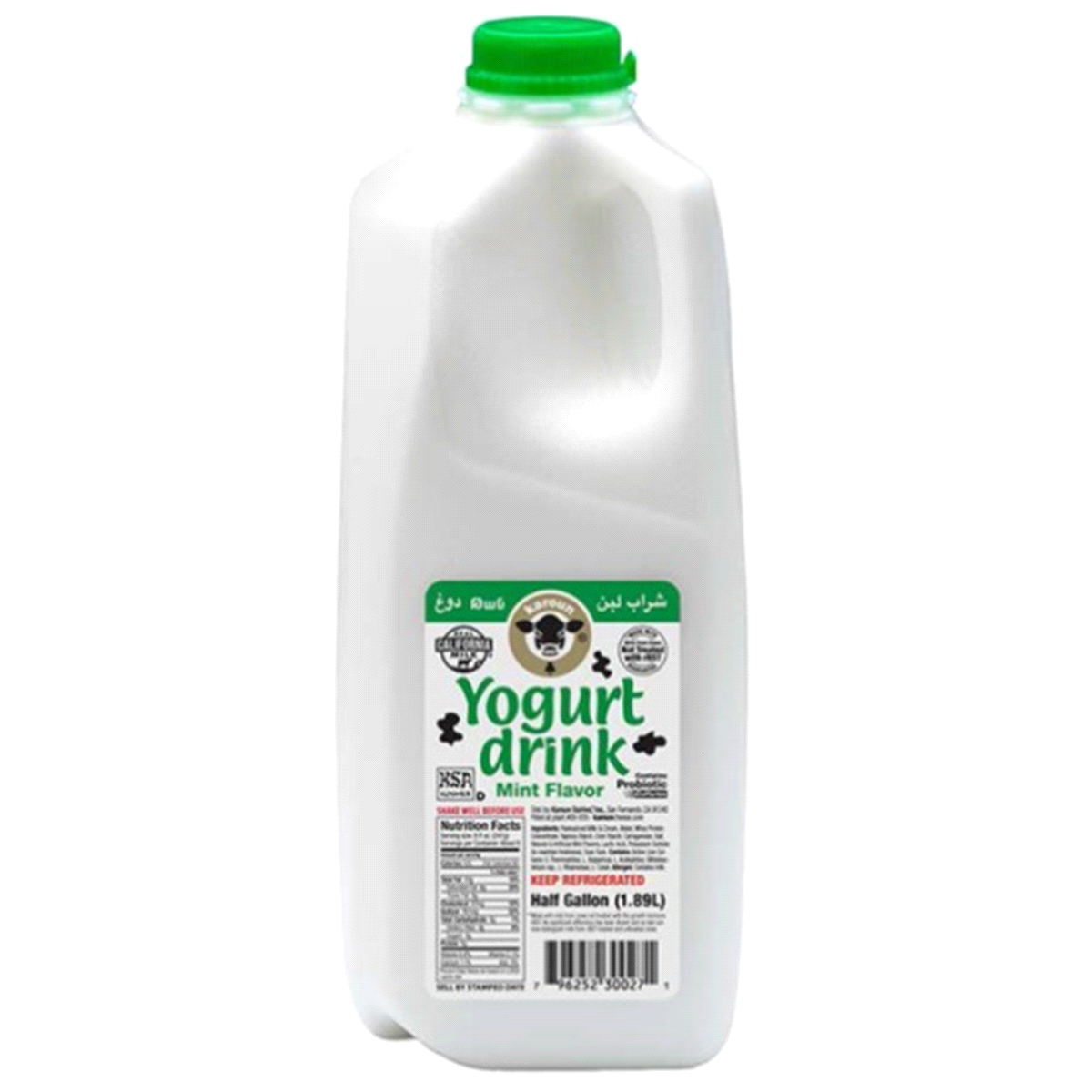 Karoun Yogurt Drink Mint Flavor Half Gallon