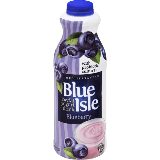 Blue Isle Yogurt Drink, Lowfat, Blueberry
