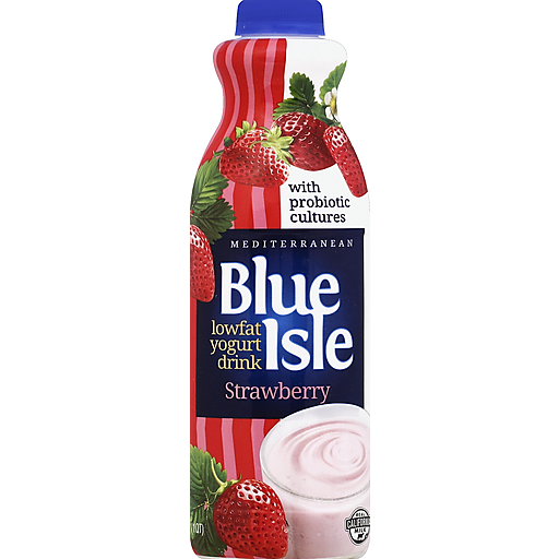 Blue Isle Yogurt Drink, Lowfat, Strawberry