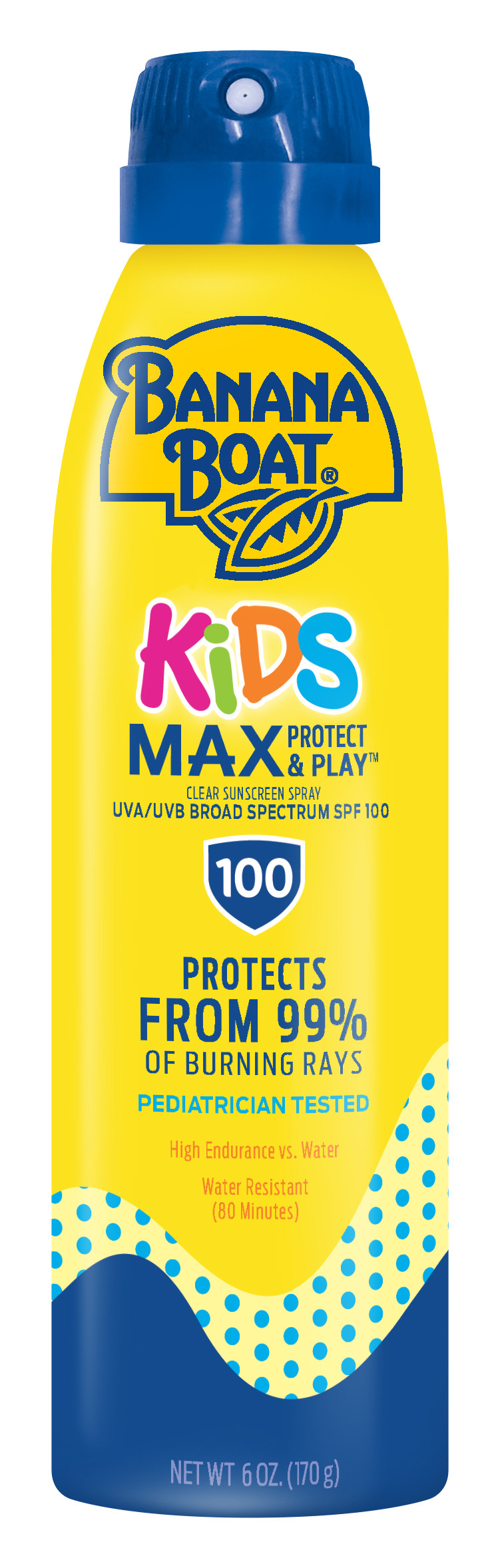 Banana Boat Kids Max Protect & Play Clear Spray Sunscreen Broad Spectrum Spf 100 – 6oz