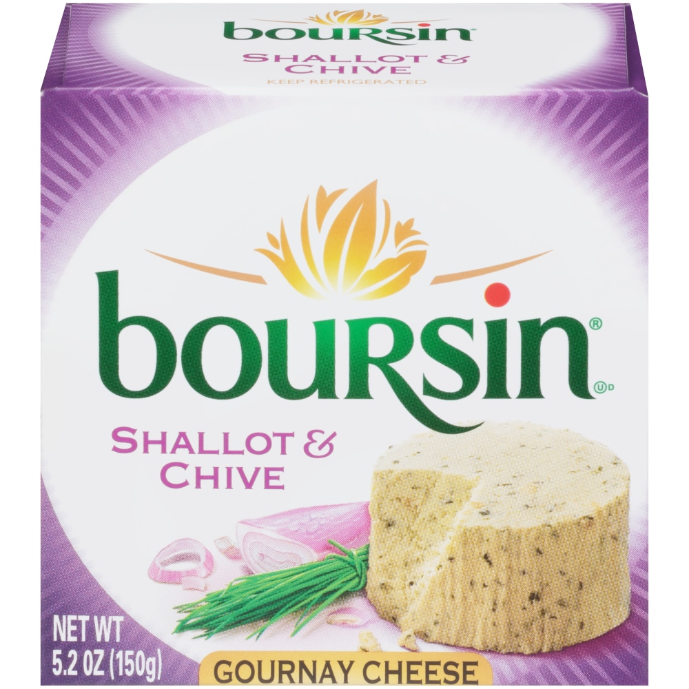 Boursin Shallot & Chive Gournay Cheese 5.2 Oz Box
