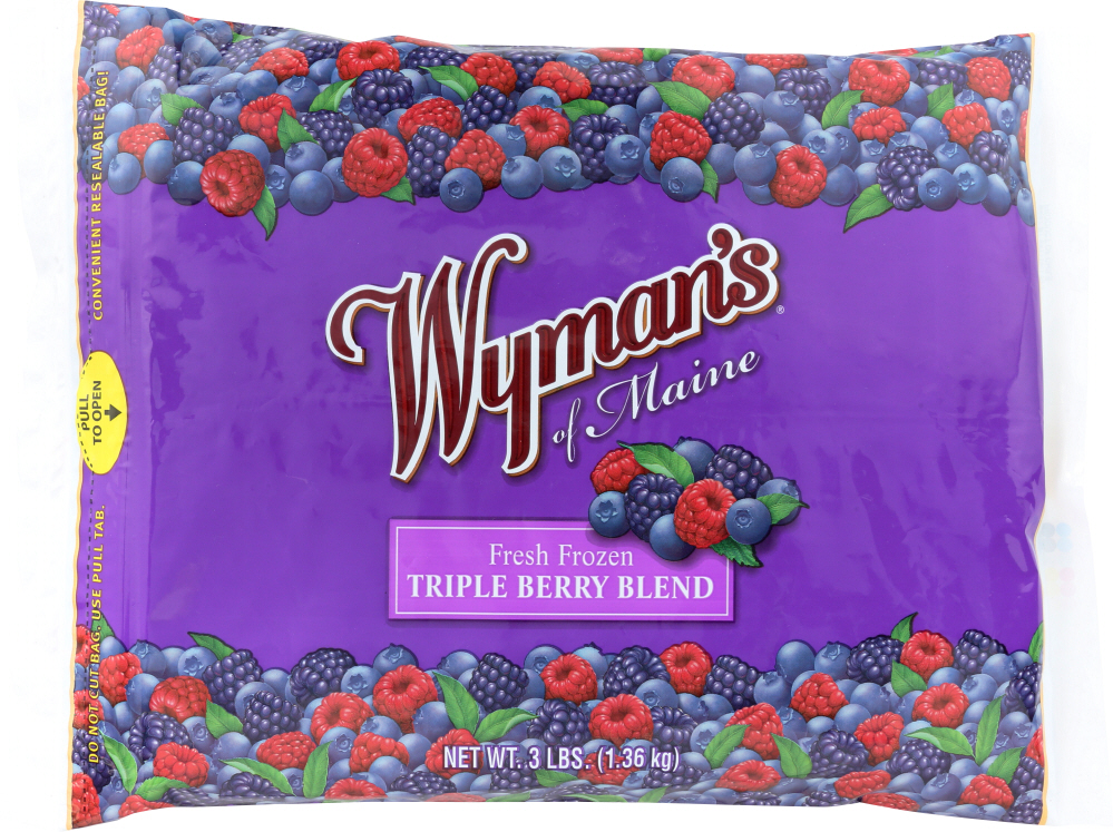 Wyman's Of Maine Triple Berry With Wild Blues Frozen Fruit 3 Lb. Bag