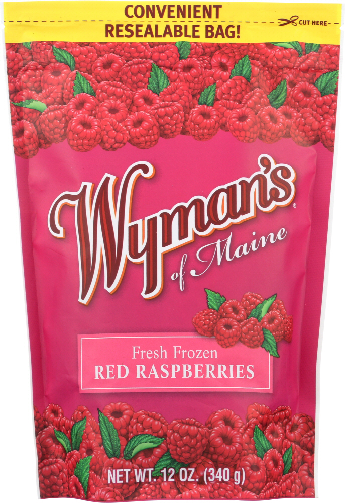 Wyman's Of Maine Fresh Frozen Red Raspberries