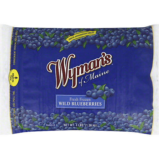 Wyman's Of Maine Wild Blueberries Frozen Fruit 3 Lbs. Bag