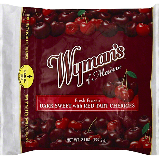 Wyman's Of Maine Dark Sweet With Red Tart Cherries Frozen Fruit 2 Lb. Bag