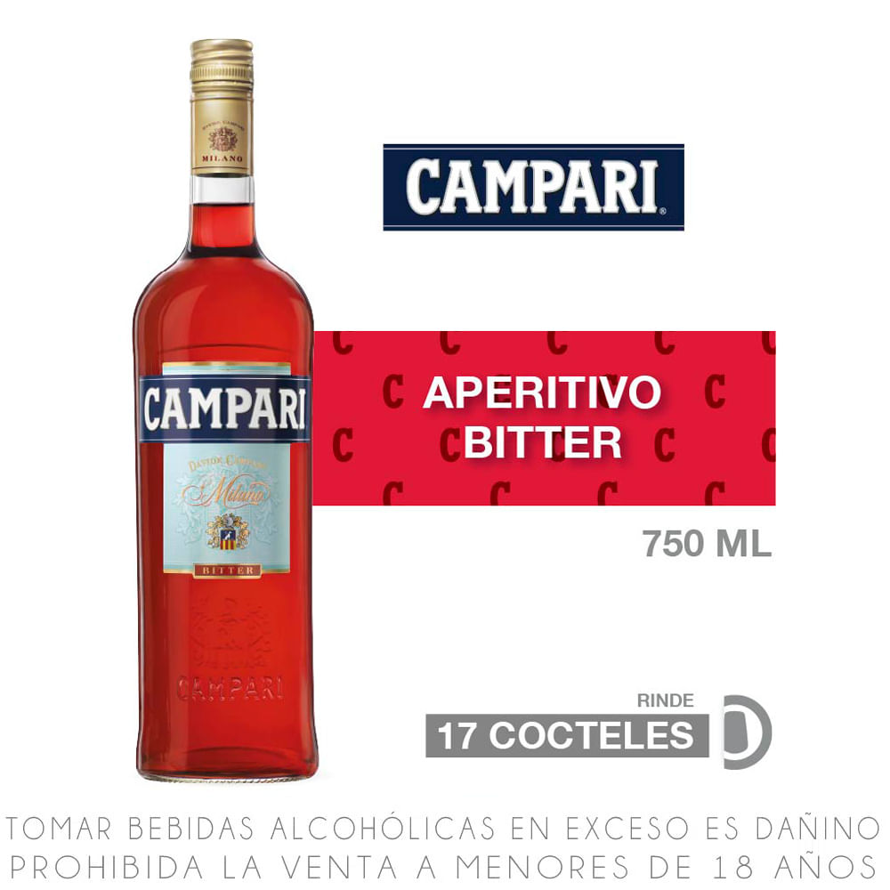 Campari Bitter, 25% Vol., 750 Ml