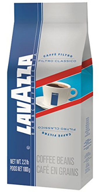Lavazza Filtro Classico Whole Bean Coffee Blend, Medium Roast, 35.2 Oz
