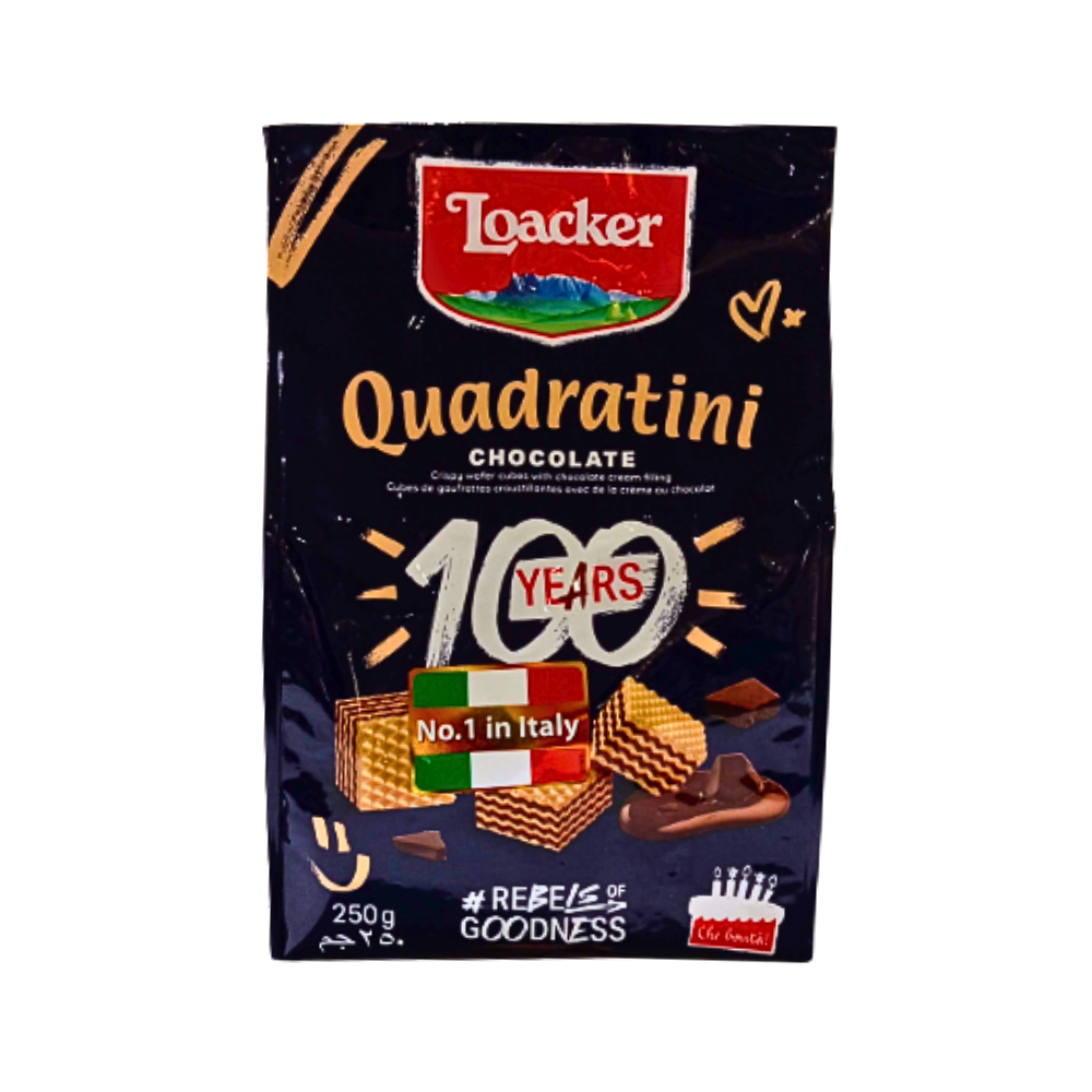 Loacker Quadratini Chocolate Wafers 250g