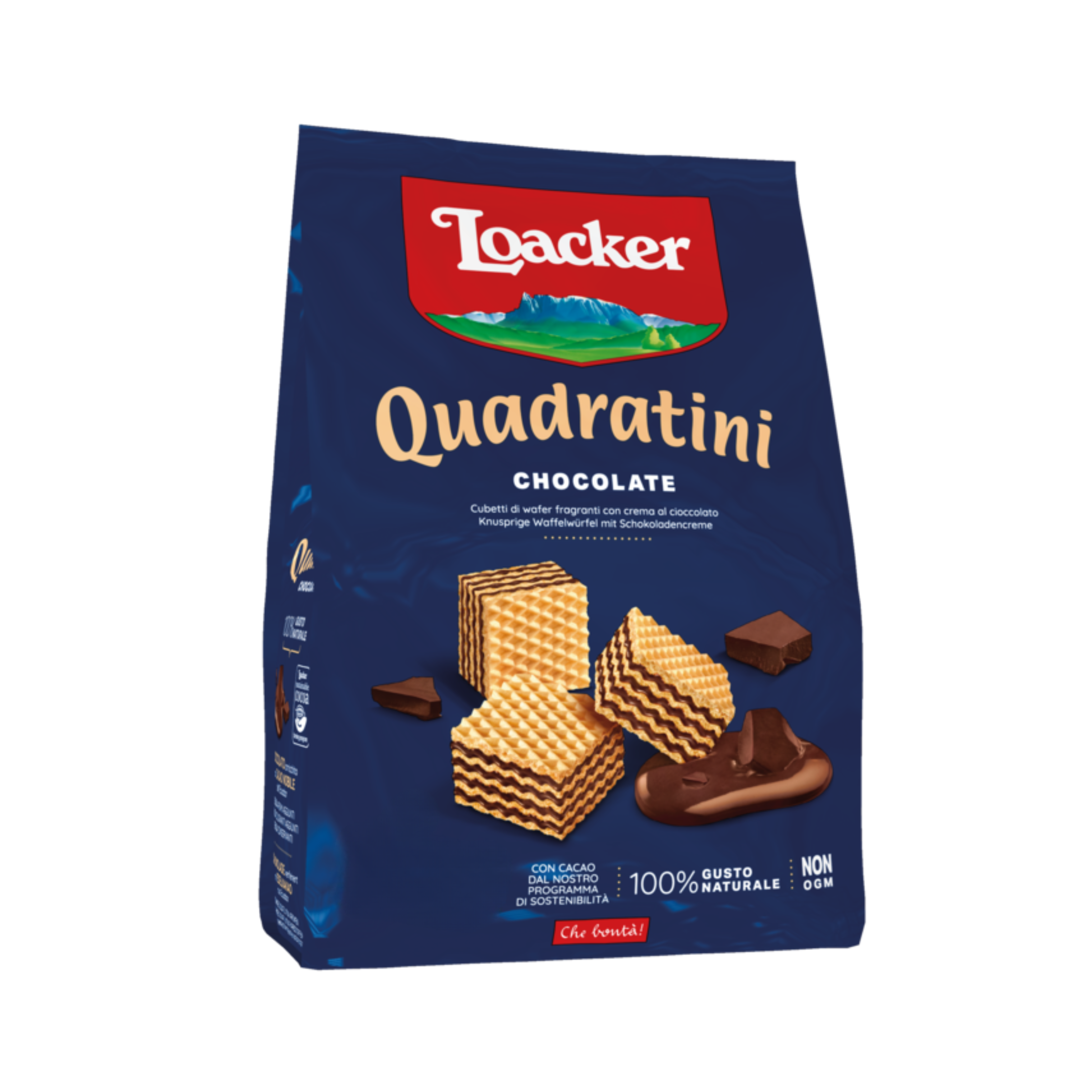 Loacker Quadratini Chocolate Wafer Cookies 125g