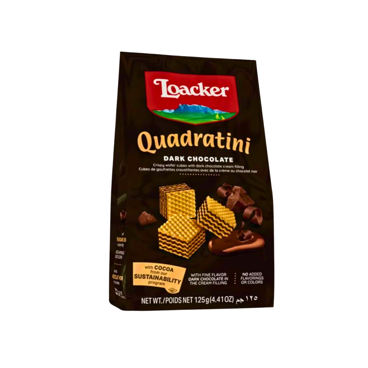 Loacker Wafer Quadratini Dark Chocolate 125g