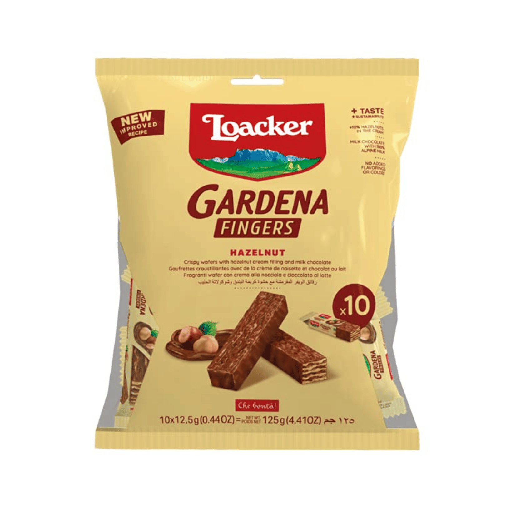Loacker Gardena Fingers Hazelnut 125g
