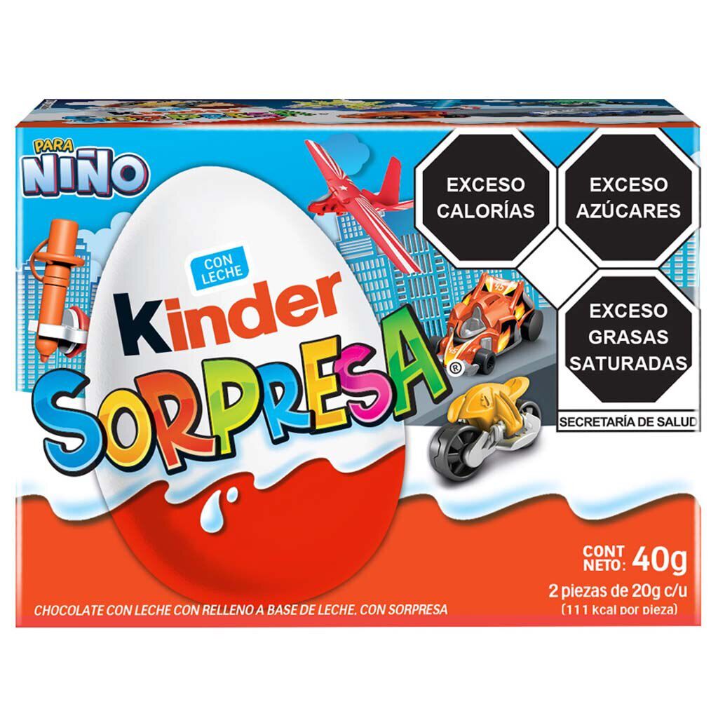 Kinder Sorpresa Chocolate Sopresa Niño 40g