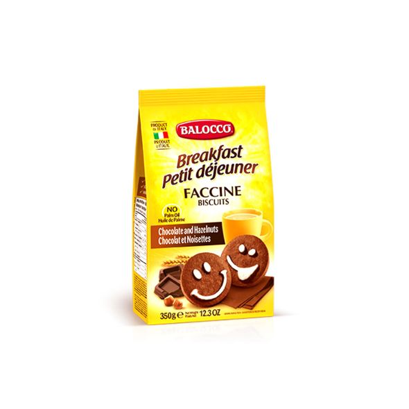 Balocco Faccine Chocolate & Hazelnut Biscuits